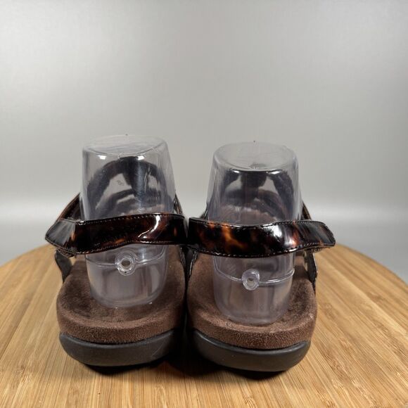 Vionic Amber Adjustable Ankle Strap Orthaheel Tortoise Sandal Women's 6 Wide - Picture 4 of 7